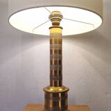 Brass column lamp