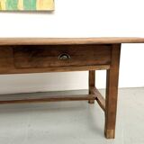 French farmhouse table in solid walnut, circa 1920