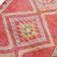 Red & Pink Oriental Vintage Runner Rug, 100x315Cm