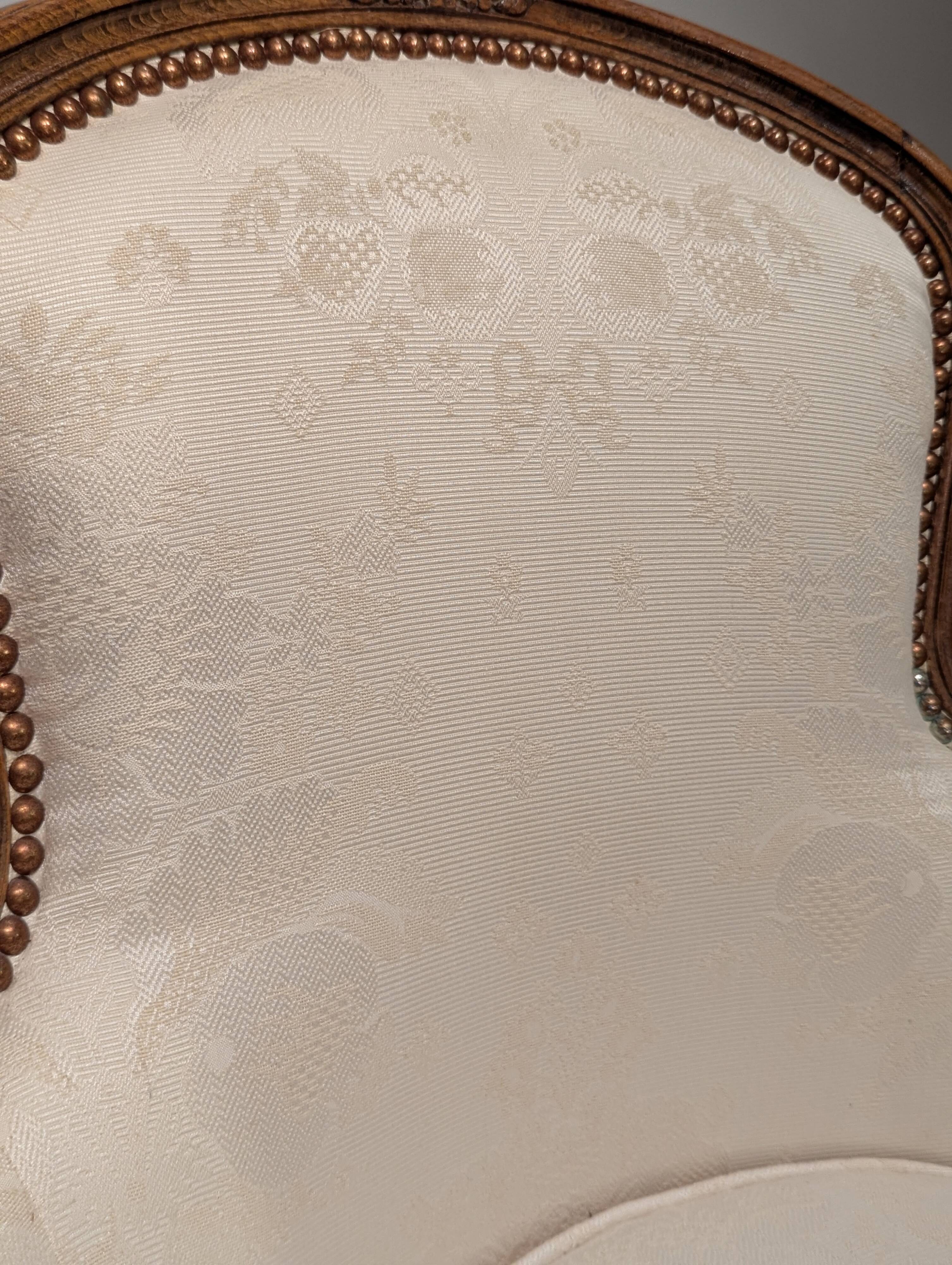 Paire de fauteuils bergères Louis XV