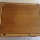 Vintage rattan side table