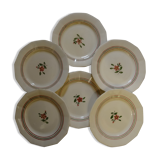 Lot of 6 plates Sarreguemines