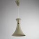 Light Grey Metal Pendant Lamp – Diabolo Shape, Scandinavia, 1960s