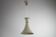 Light Grey Metal Pendant Lamp – Diabolo Shape, Scandinavia, 1960s