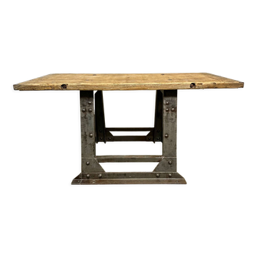 Table basse rivetée industrielle, années 1960