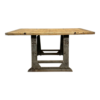 Table basse rivetée industrielle, années 1960