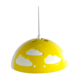 Yellow skojig cloud suspension by henrik preutz for ikea, 1990