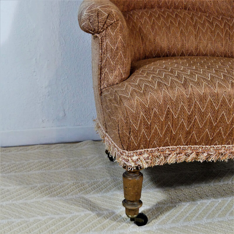 Vintage toad armchair - Toad armchair with wheels