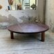 Table basse ronde tripode années 50