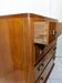 Art Deco period banker's chest of drawers circa 1920 in mahogany and mahogany veneer