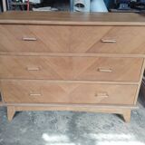 Commode pieds compas grande largeur
