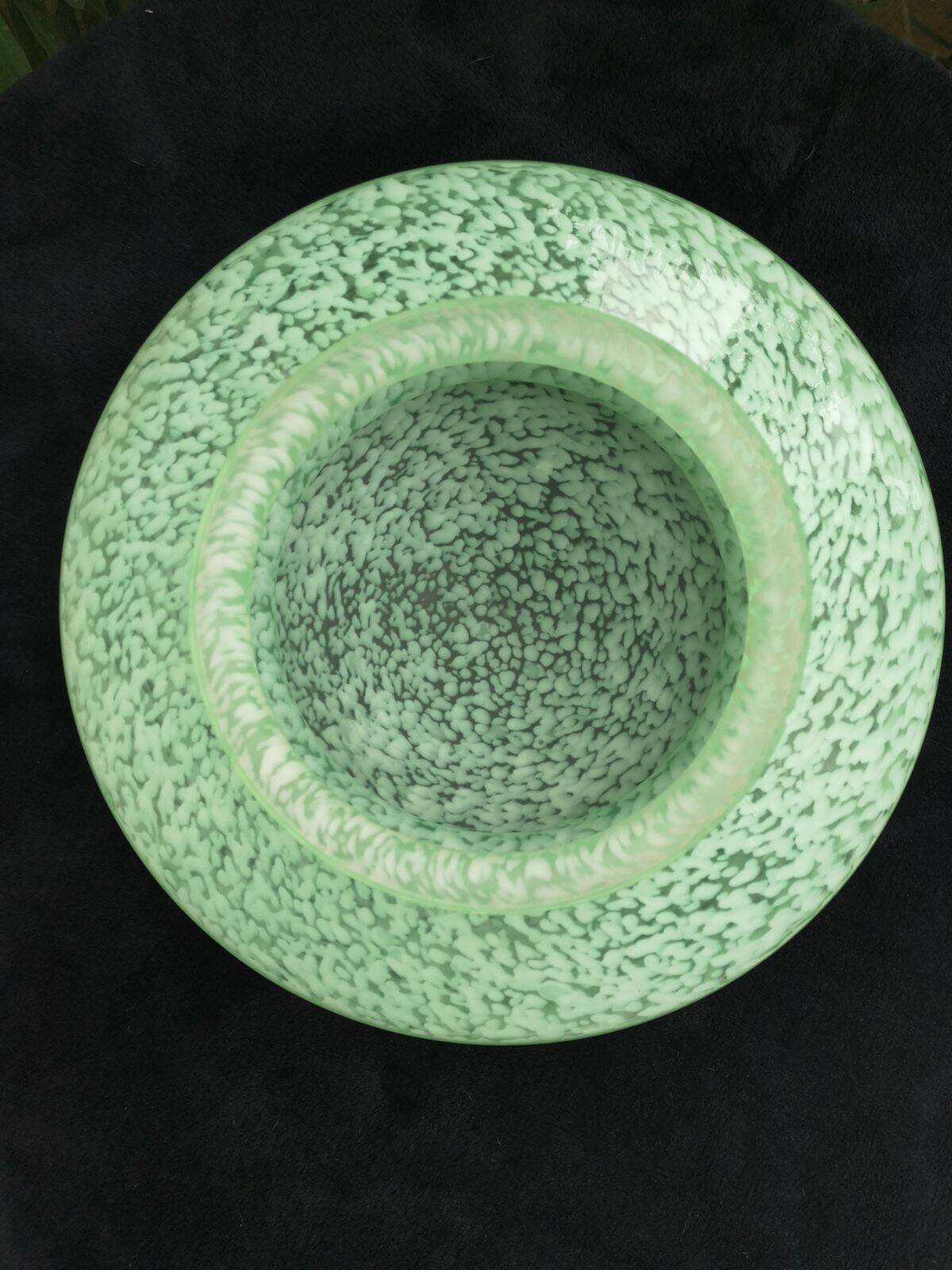 Green Clichy Glass Ceiling Chandelier in Ouraline