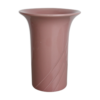 vase rose en céramique