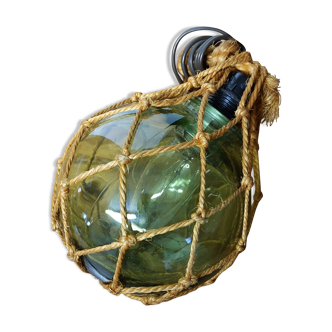 Peach ball with macrame