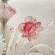 Large Pink Blossom Venetian Glass Chandelier 1960’s