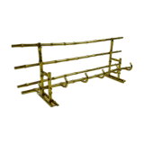 Bamboo-like coat rack in bronze
