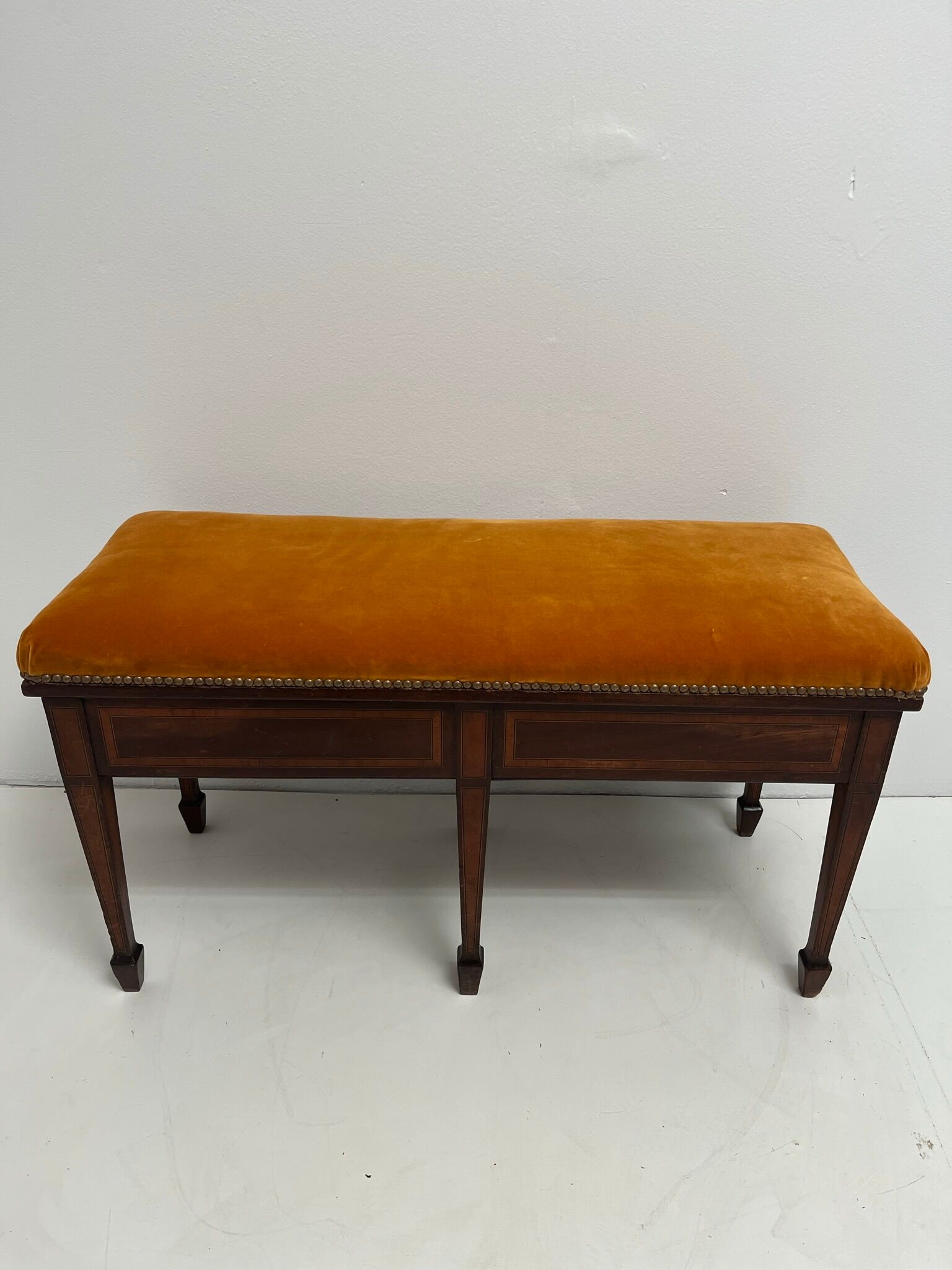 English piano stool bench of the XIX Century
