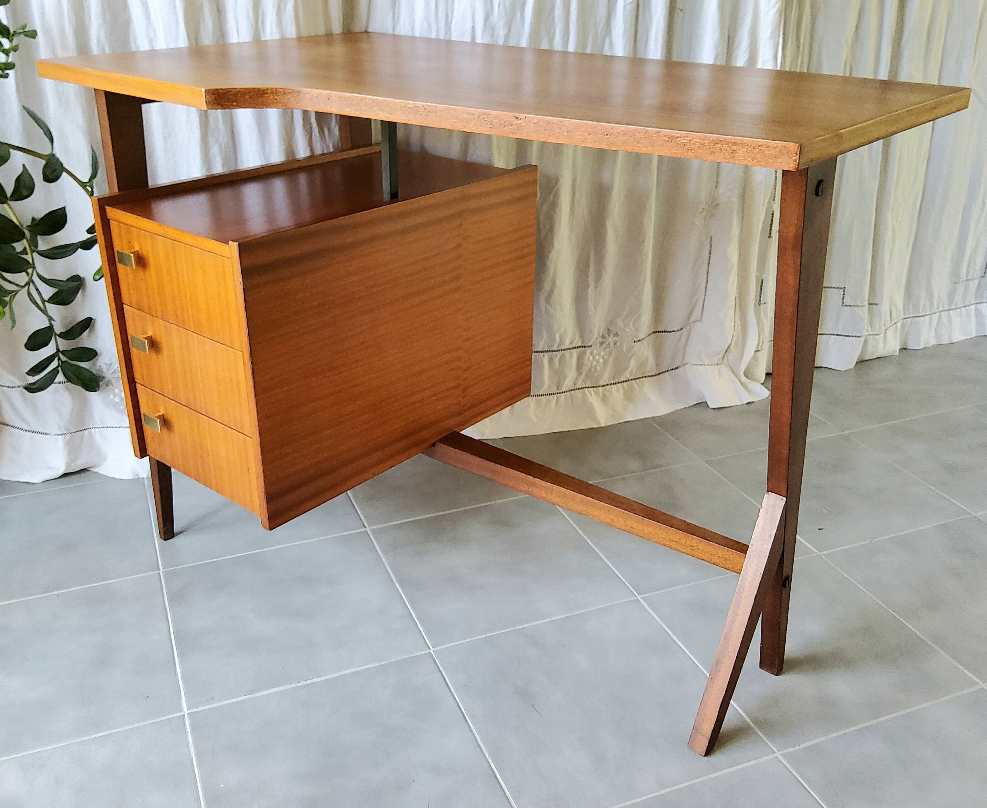 Asymmetrical desk from the 50s/60s