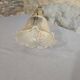 Suspension holophane verre et laiton