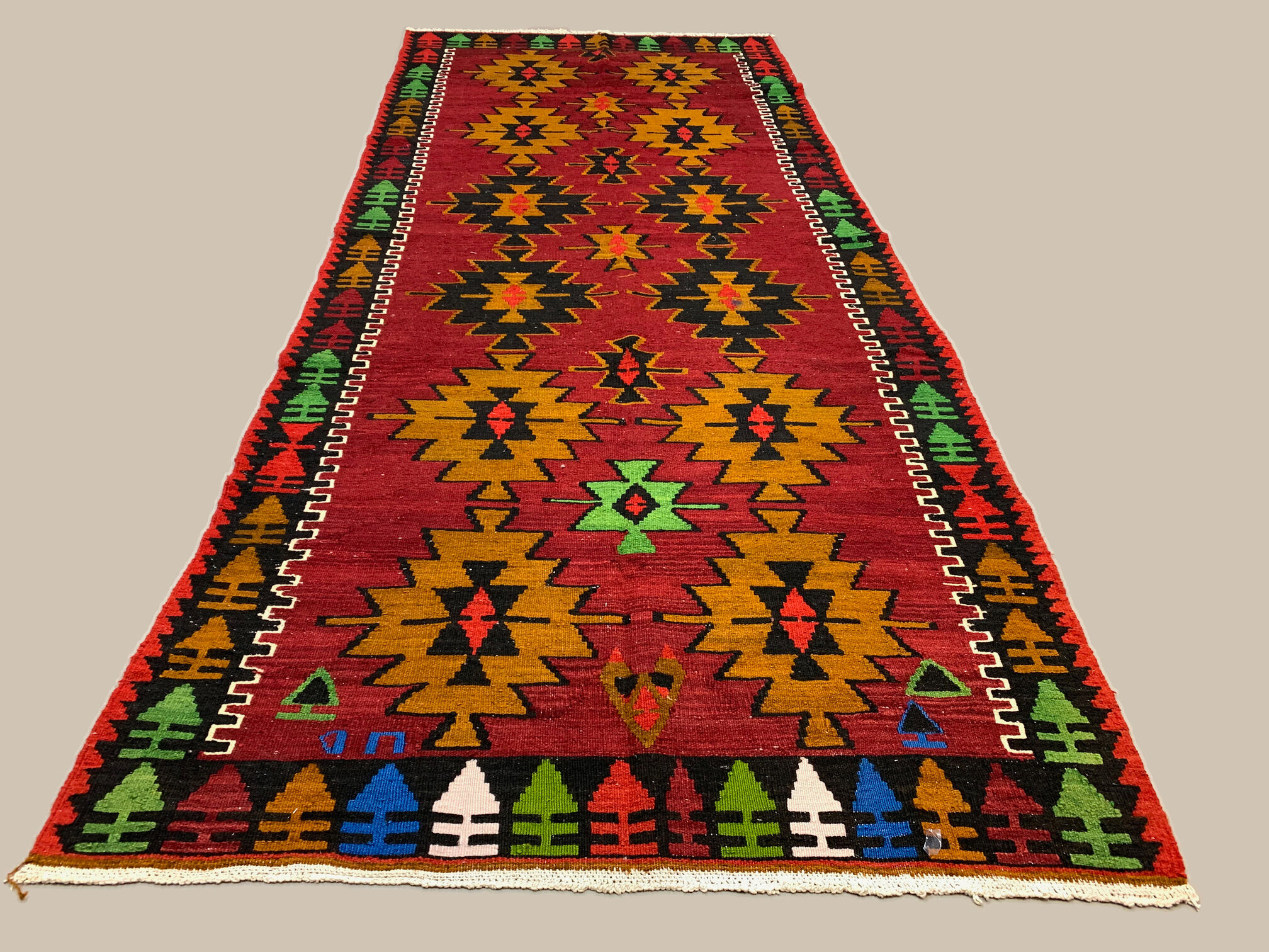 Turkish kilim 283x121 cm wool