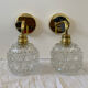 Pair of vintage globe wall sconces
