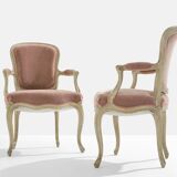 Paire de fauteuils néo-classiques Louis XV Maison Jansen 1940