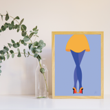 Yellow legs - format A4, 21x29.7cm illustration