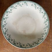 High compote bowl in opaque porcelain from Gien, Montigny model