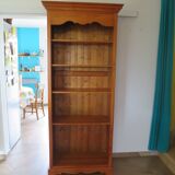 Beautiful bookshelf - solid pine - 5 shelves - country style - natural colour