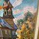 Peinture au couteau :  village en russie