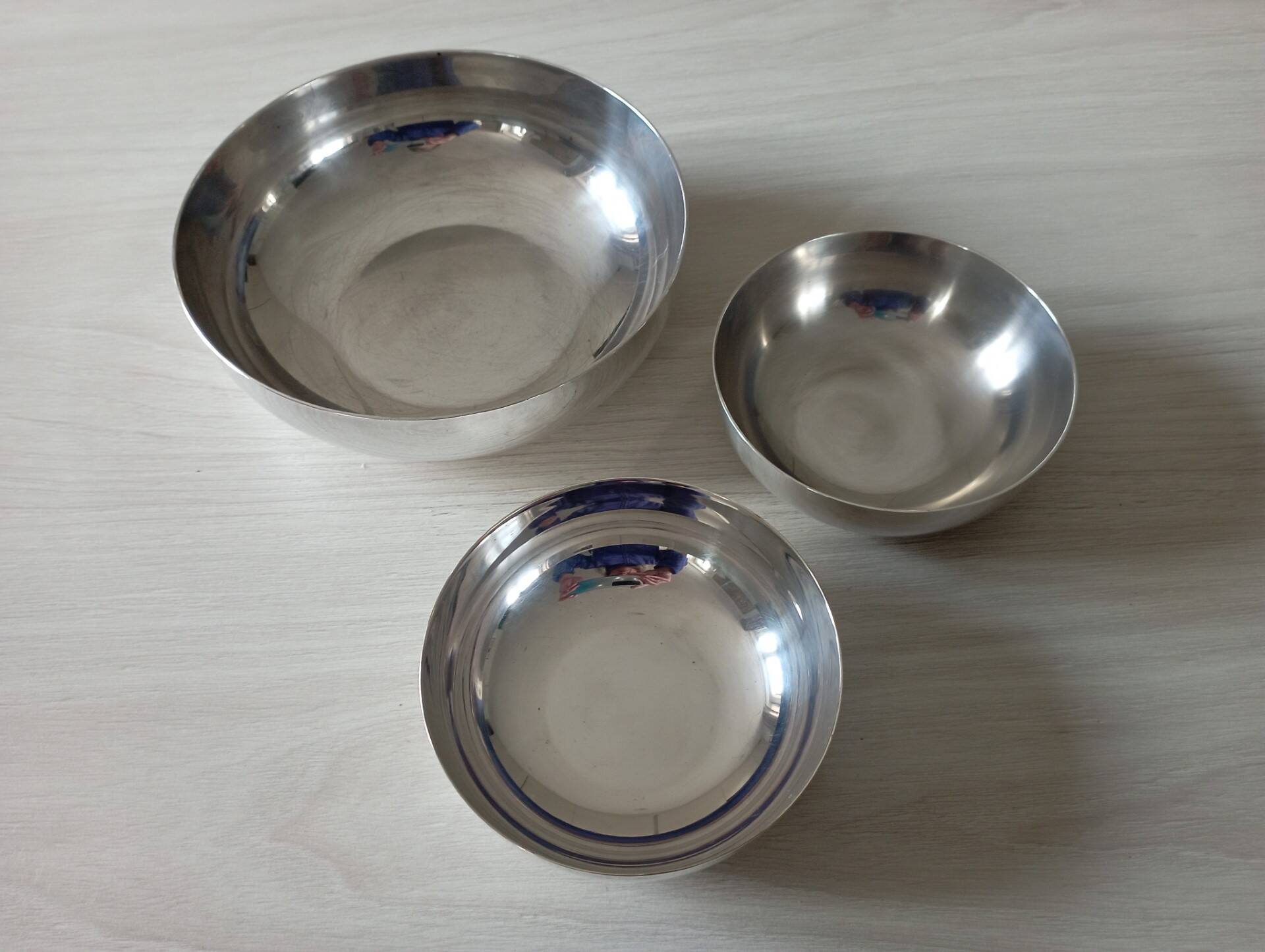 Set of 3 Christofle silver metal cups