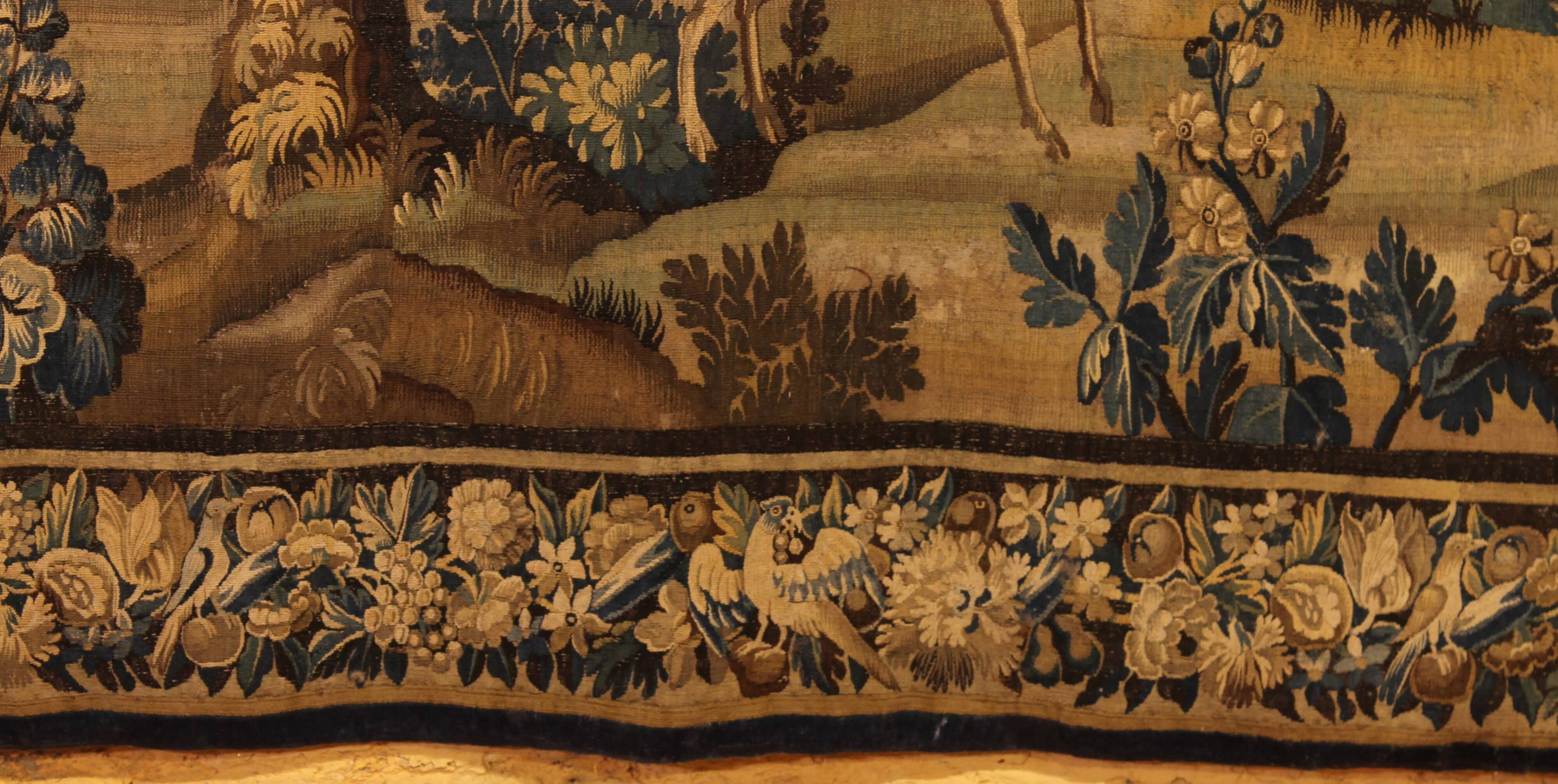 Flemish Verdure Tapestry from the 17th Century