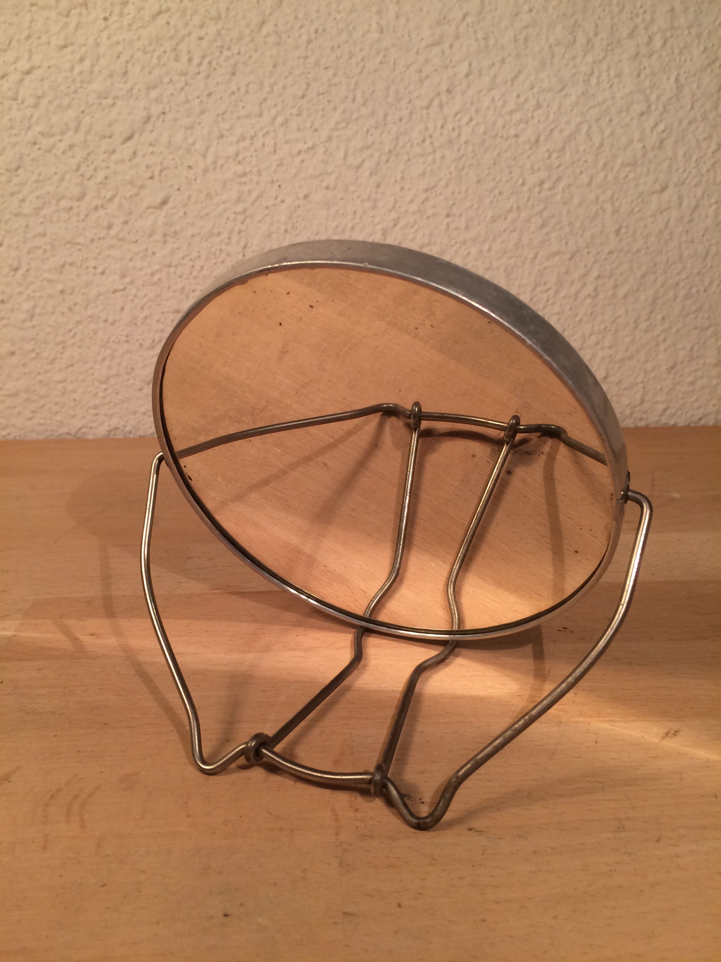 Miroir barbier double face grossissant rond