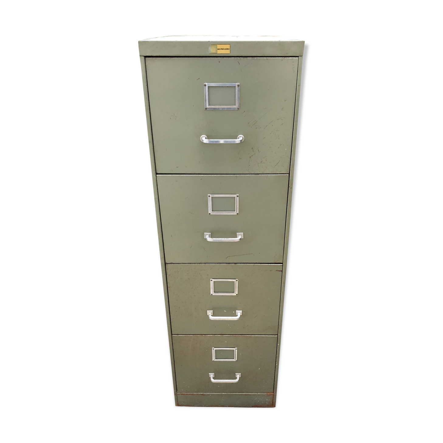 Industrial metal binder with 4 drawers