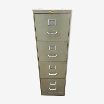Industrial metal binder with 4 drawers