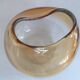 Murano bowl design ...guillemot...amber/transparent glass paste bul