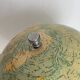 Vintage 1900 terrestrial globe by Bertaux and Thomas in plaster