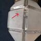 Art Deco Metal Pendant Lamp with Frosted Glass Globe