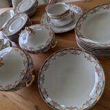 Complete Table Service Limoges William Guérin & Co - 20th Century Porcelain