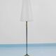 Lampe sur pied en laiton MidCentury de Rupert Nikoll, interrupteur manuel Carl Aubock, Autriche, 1950