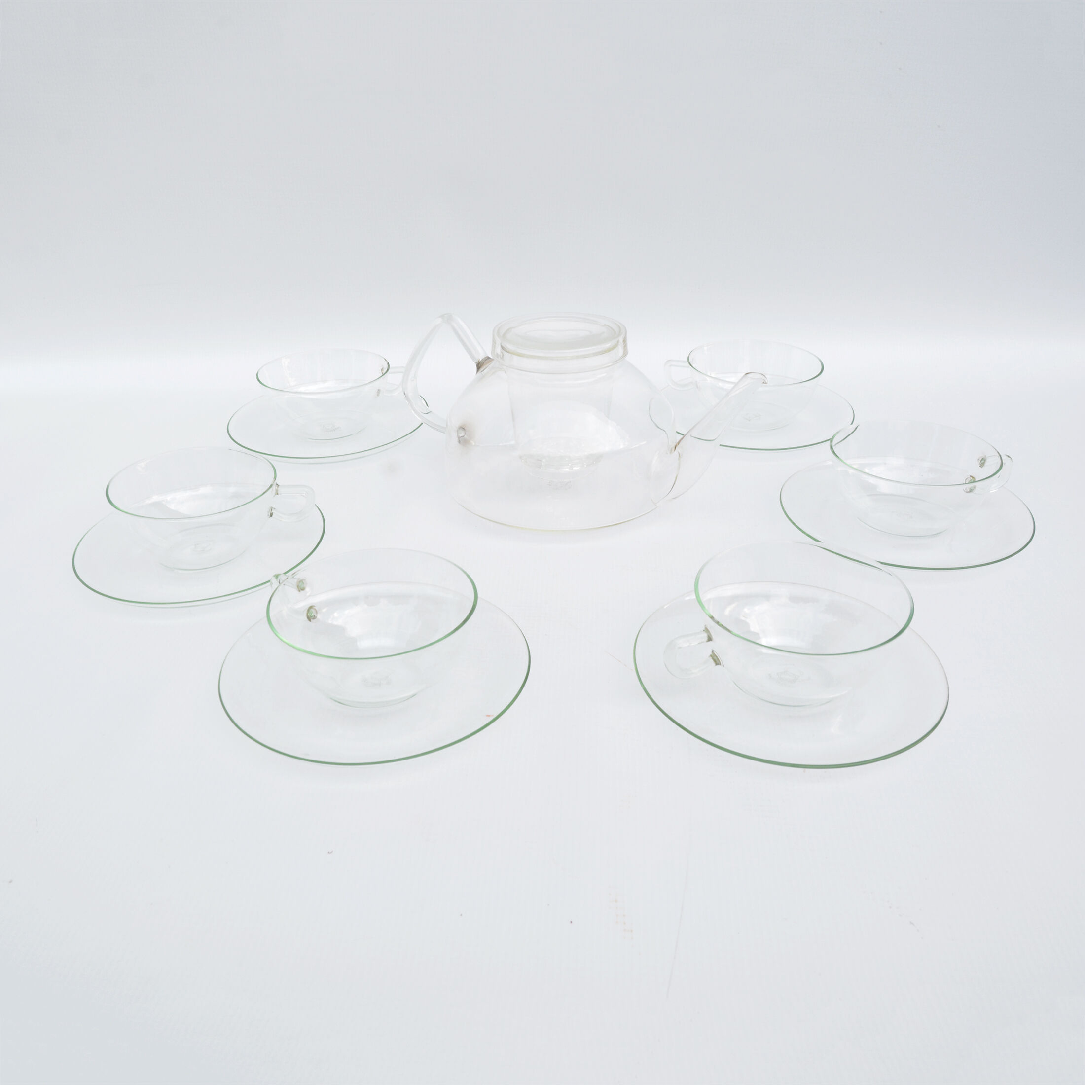Coffee service by w. wagenfeld, jena glas, germany, 1970s