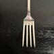 Silver-plated metal forks