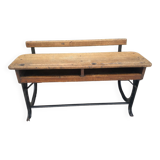 School desk with bench