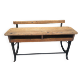 School desk with bench