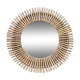 Vintage rattan sun mirror