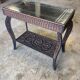 Moroccan carved wood table