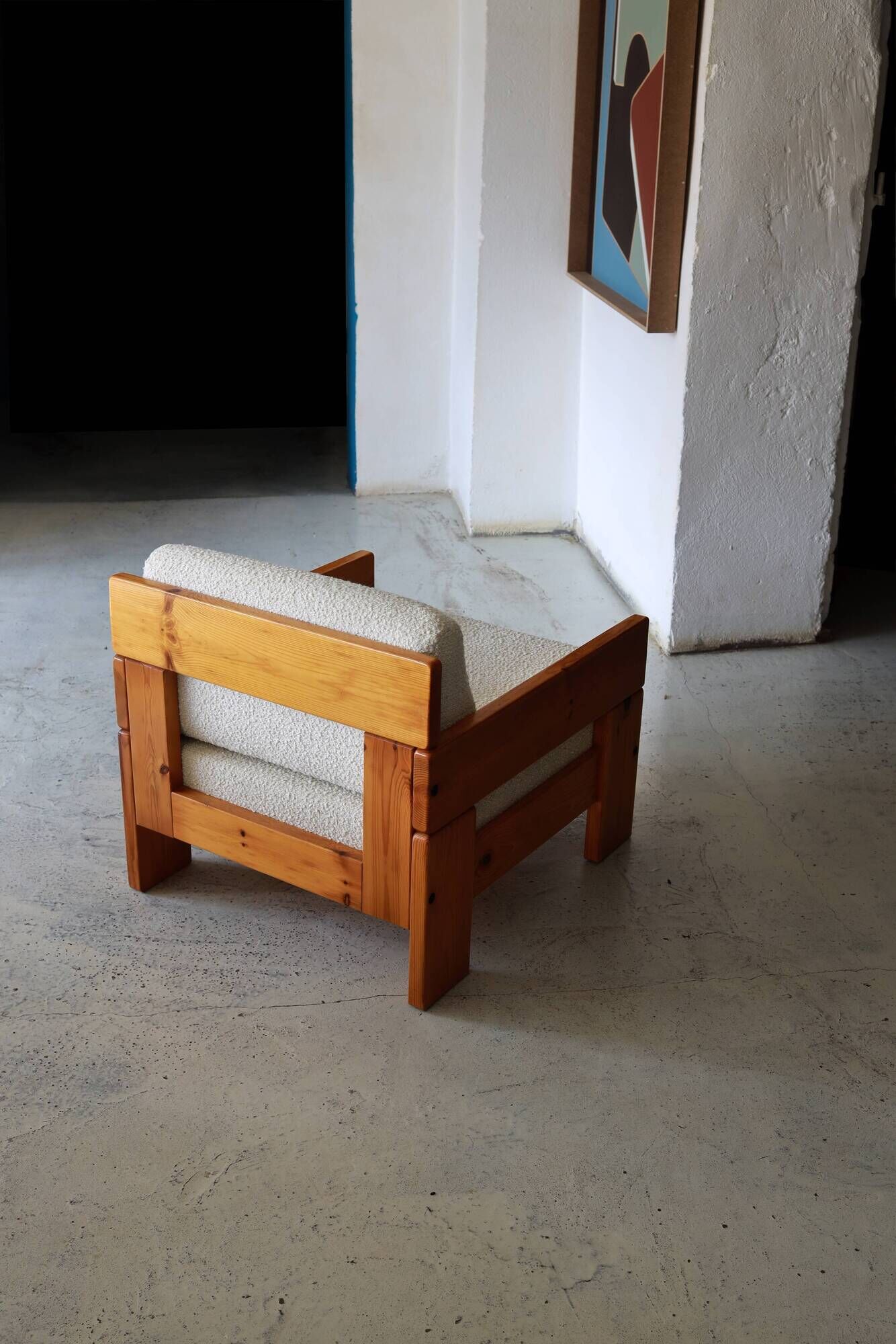 Pine armchair