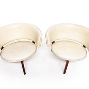 Two 1960s Danish Lounge Chairs In Rosewood By Sven Ellekaer