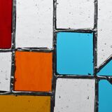 Contemporary stained glass window