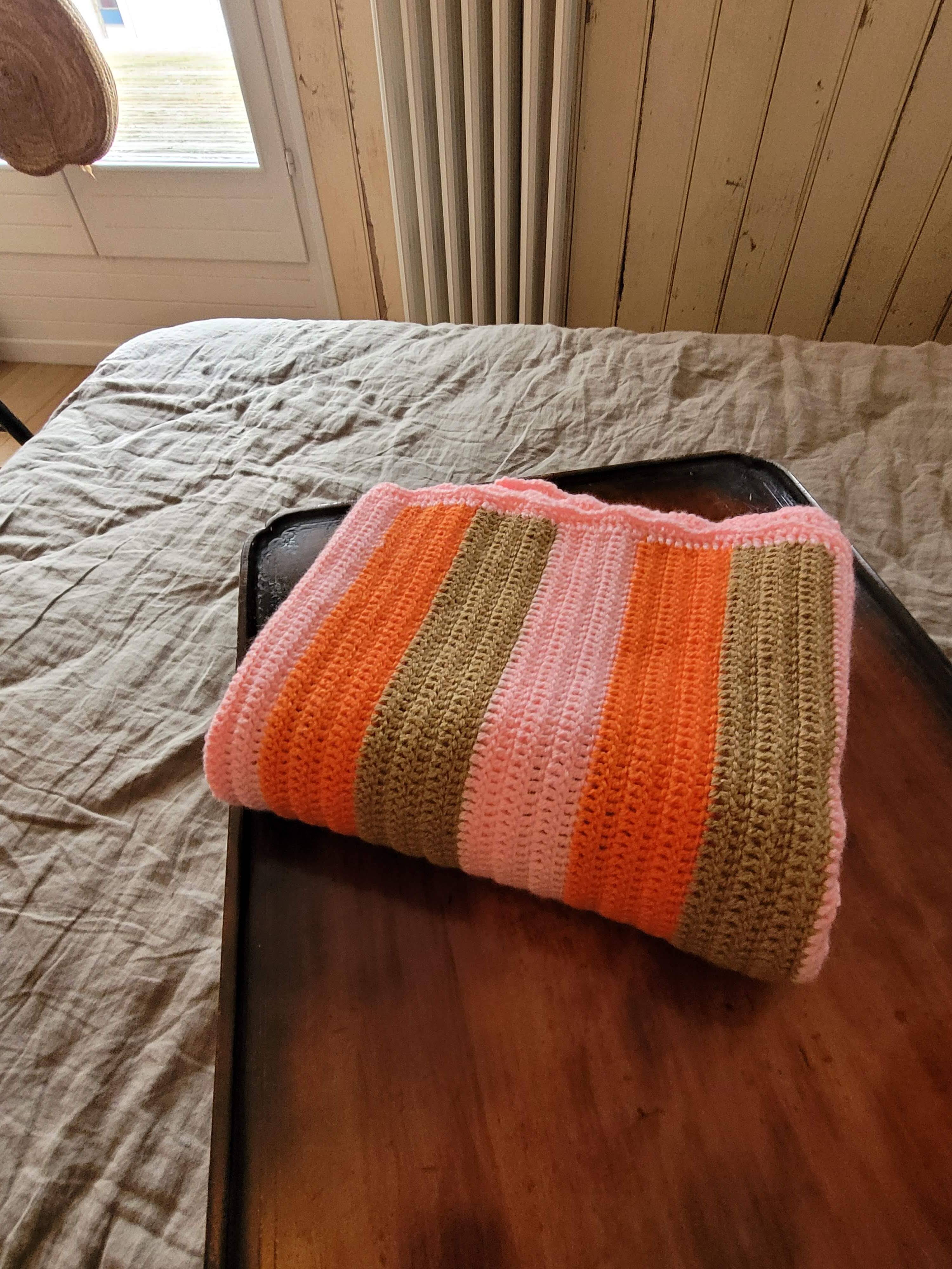 Couvre-lit bébé en crochet - Couverture bébé